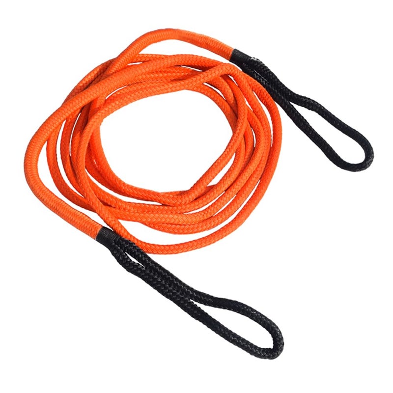 QIQU حبل استرداد كينتيك 1/2" بطول 20 قدم، حبل نايلون مزدوج مضفر للطاقة 1/2" (برتقالي) - Image 1